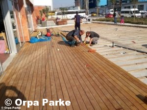 20x100x1200-4500mm Koyu Iroko Decking