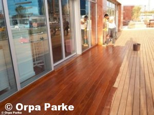20x100x1200-4500mm Koyu Iroko Decking