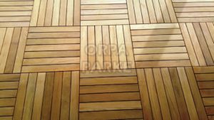 Tik Zemin Ahşap Kare Deck 50x50 cm
