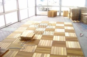 iroko Geçmeli Yer Karosu Ahşap Deck