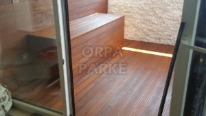 Koyu İroko Deck Balkon & Oturak