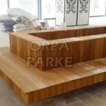 Koyu İroko Deck Oturma Bankları