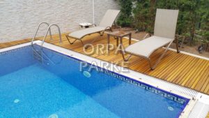 Pool Deck flexible wood