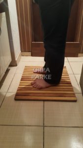 Abdest ayaklığı ahşap