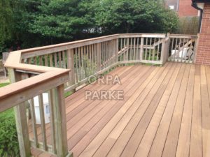 Balcony Deck Ash Thermo Wood