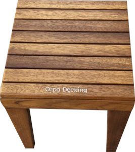 Teak Ağacı Tabure